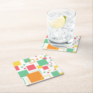 Dessous De Verre Carré Retro Mod Citrus