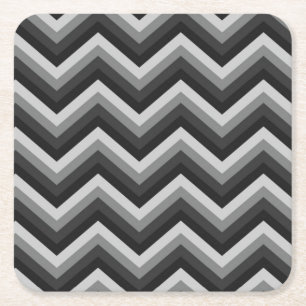 Dessous De Verre Carré Rétro zigzag Chevron de motif