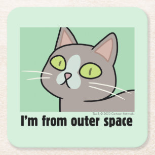 Dessous De Verre Carré RICK ET MORTY™  Je viens de l'espace extra-atmos