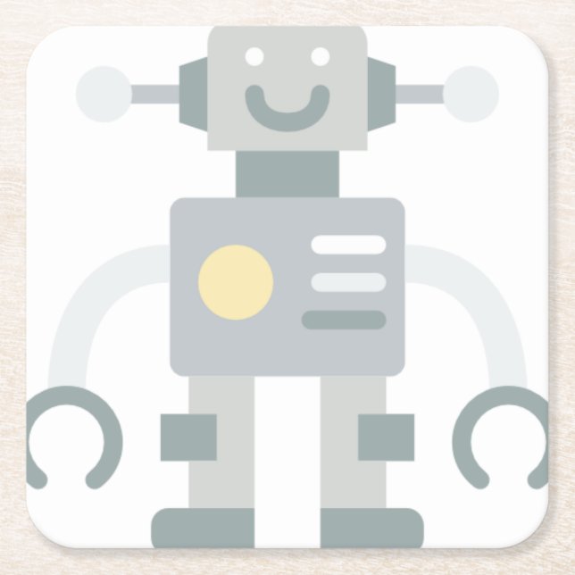 Dessous De Verre Carré robot (Devant)