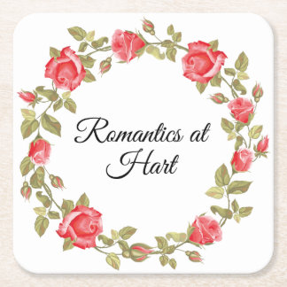 Dessous De Verre Carré Romantique à Hart