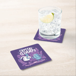 Dessous De Verre Carré ROS Crystal Clemmys