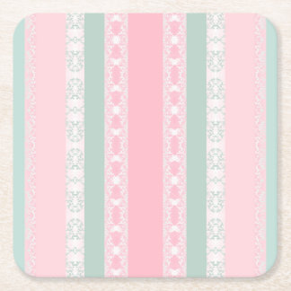 Dessous De Verre Carré rose,abstrait,géométrique, élégant, moderne,zen,