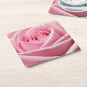 Dessous De Verre Carré Rose douce
