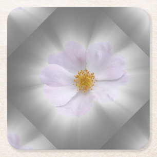 Dessous De Verre Carré rose et gris