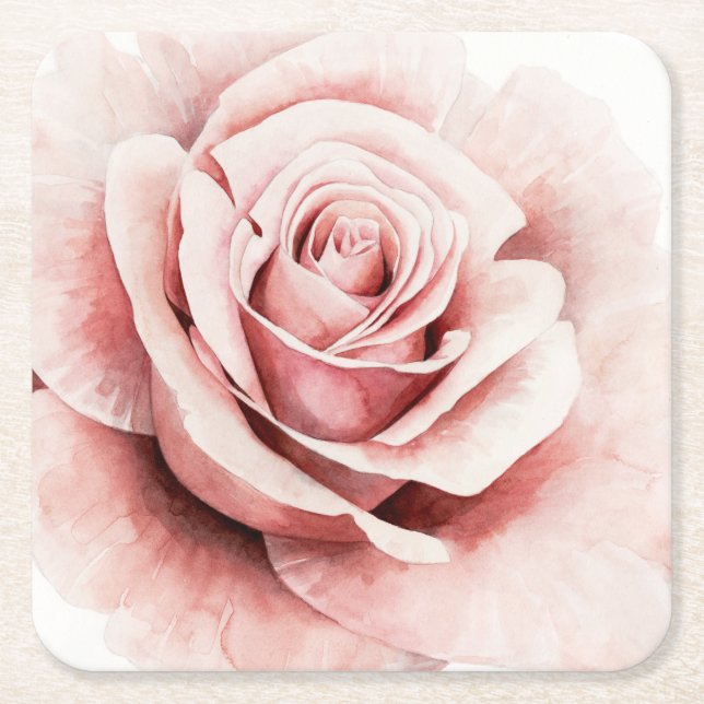 Dessous De Verre Carré Rose rose rose (Devant)