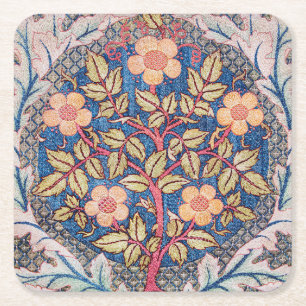 Dessous De Verre Carré Rose Wreath, William Morris