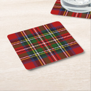 Dessous De Verre Carré Royal Stewart Tartan