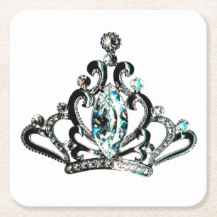 Dessous De Verre Carré "Royal Tiara