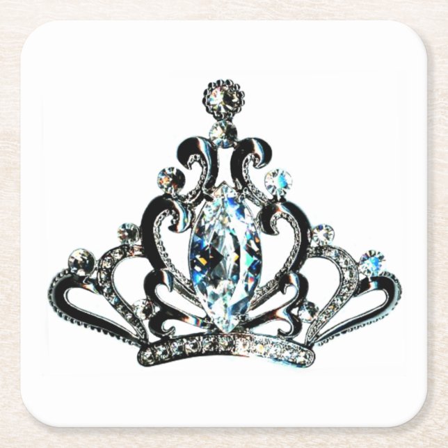 Dessous De Verre Carré "Royal+Tiara" (Devant)
