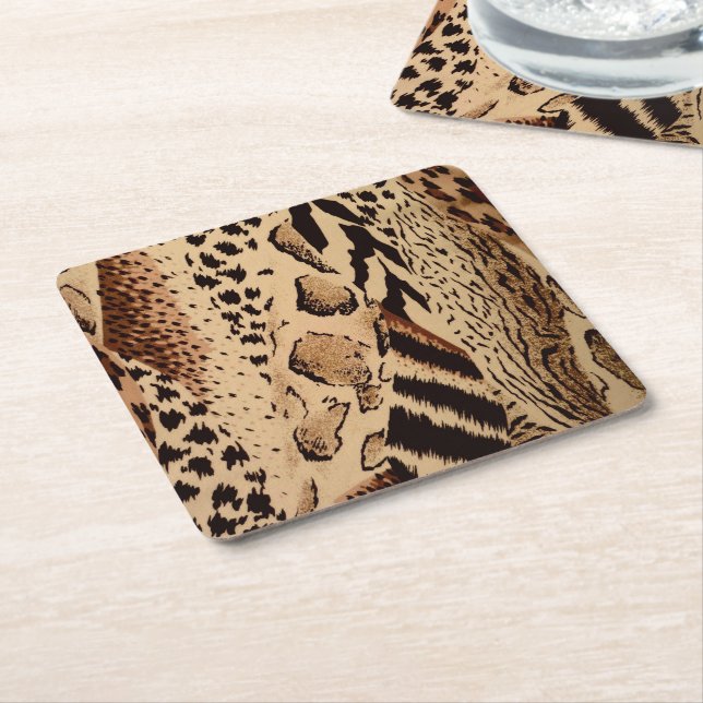 Dessous De Verre Carré Safari Brown (Incliné)