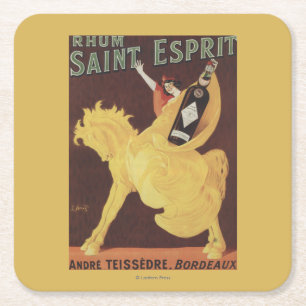 Dessous De Verre Carré Saint Esprit de Rhum - promo d'André Teissedre