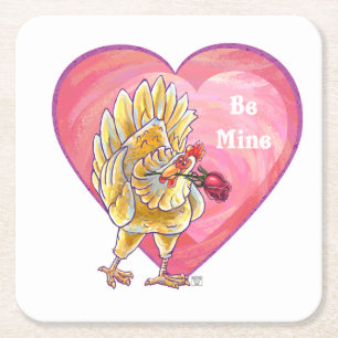 Dessous De Verre Carré Saint-Valentin au poulet