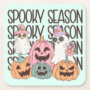 Dessous De Verre Carré Saison Éffrayante d'Halloween