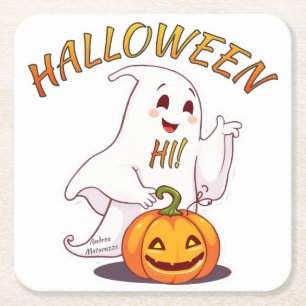 Dessous De Verre Carré Salut ! Halloween
