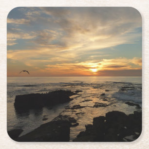 Dessous De Verre Carré San Diego Sunset
