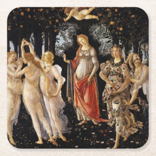 Dessous De Verre Carré Sandro Botticelli - La Primavera