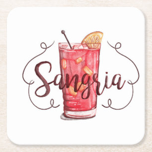 Dessous De Verre Carré Sangria