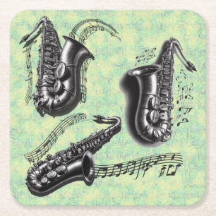 Dessous De Verre Carré Sax