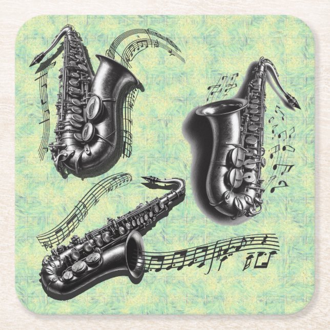 Dessous De Verre Carré Sax (Devant)