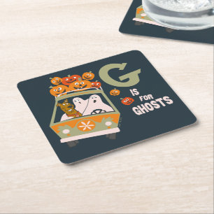 Dessous De Verre Carré Scooby-Doo   G est pour Ghosts