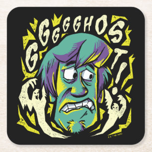 Dessous De Verre Carré Scooby-Doo   Shaggy effrayée
