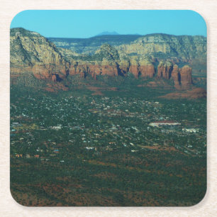 Dessous De Verre Carré Sedona et Coffee Pot Rock vus d'en haut