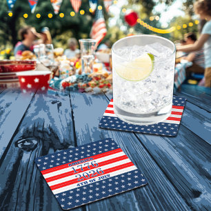 Dessous De Verre Carré Semiquincentennial Navy Stars & Stripes 1776 2026