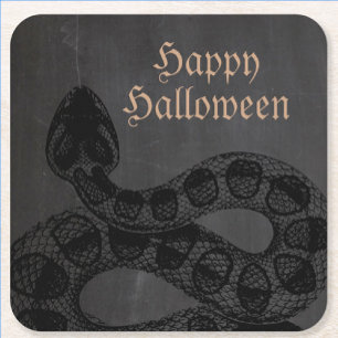 Dessous De Verre Carré Serpent d'Halloween