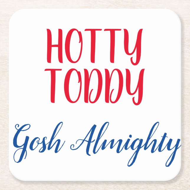 Dessous De Verre Carré Serviettes Hotty Toddy (Devant)
