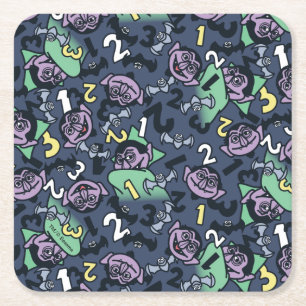 Dessous De Verre Carré Sésame Sésame   Count von Count Doodle Motif