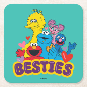 Dessous De Verre Carré Sesame Street Valentine Besoins