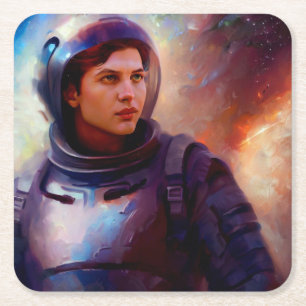 Dessous De Verre Carré SF Space Hero 4
