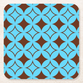 Dessous De Verre Carré Shippo bleu et marron