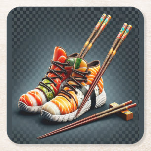 Dessous De Verre Carré Shoeshi ME - Unique Basket Sushi