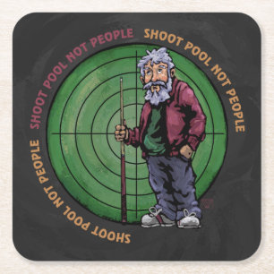 Dessous De Verre Carré Shoot pool Not People
