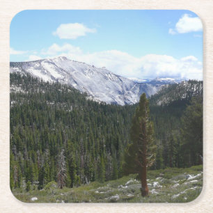 Dessous De Verre Carré Sierra Nevada Mountains II de Yosemite