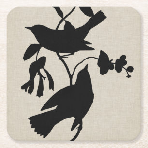Dessous De Verre Carré Silhouette Audubon IV