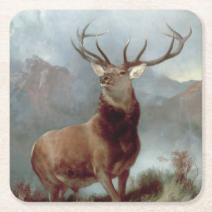 Dessous De Verre Carré Sir Edwin Landseer   Monarque du Glen, 1851