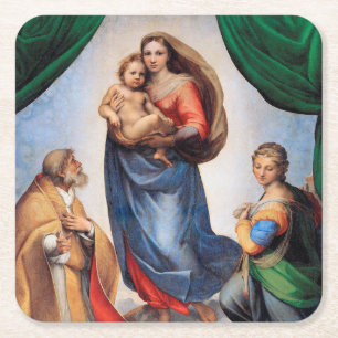 Dessous De Verre Carré Sistine Madonna