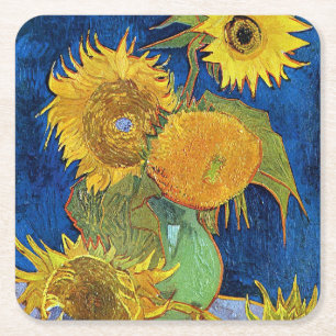 Dessous De Verre Carré Six tournesols, Van Gogh