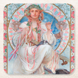 Dessous De Verre Carré Slavia, Mucha