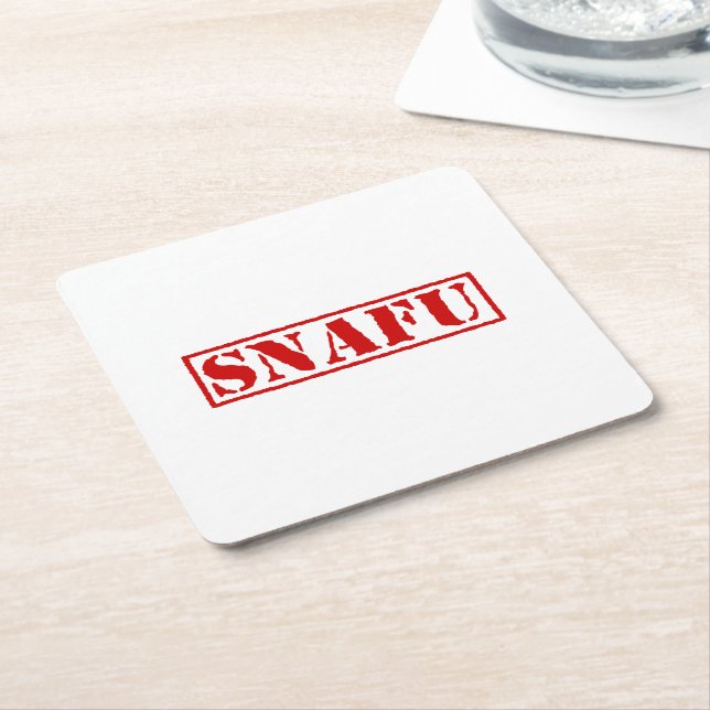 DESSOUS DE VERRE CARRÉ SNAFU (Incliné)