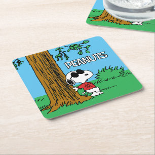 Dessous De Verre Carré Snoopy "Joe Cool" debout