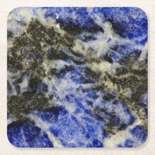 Dessous De Verre Carré Sodalite bleue