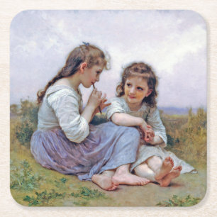 Dessous De Verre Carré Soeurs, Bouguereau