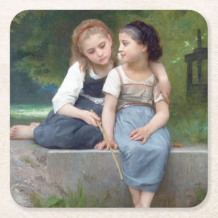 Dessous De Verre Carré Soeurs, Bouguereau