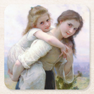Dessous De Verre Carré Soeurs, Bouguereau