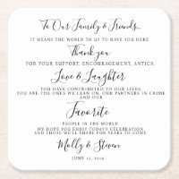 Soirée de mariage/Merci mariage