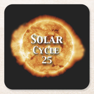 Dessous De Verre Carré Solaire Cycle 25 Soleil actif